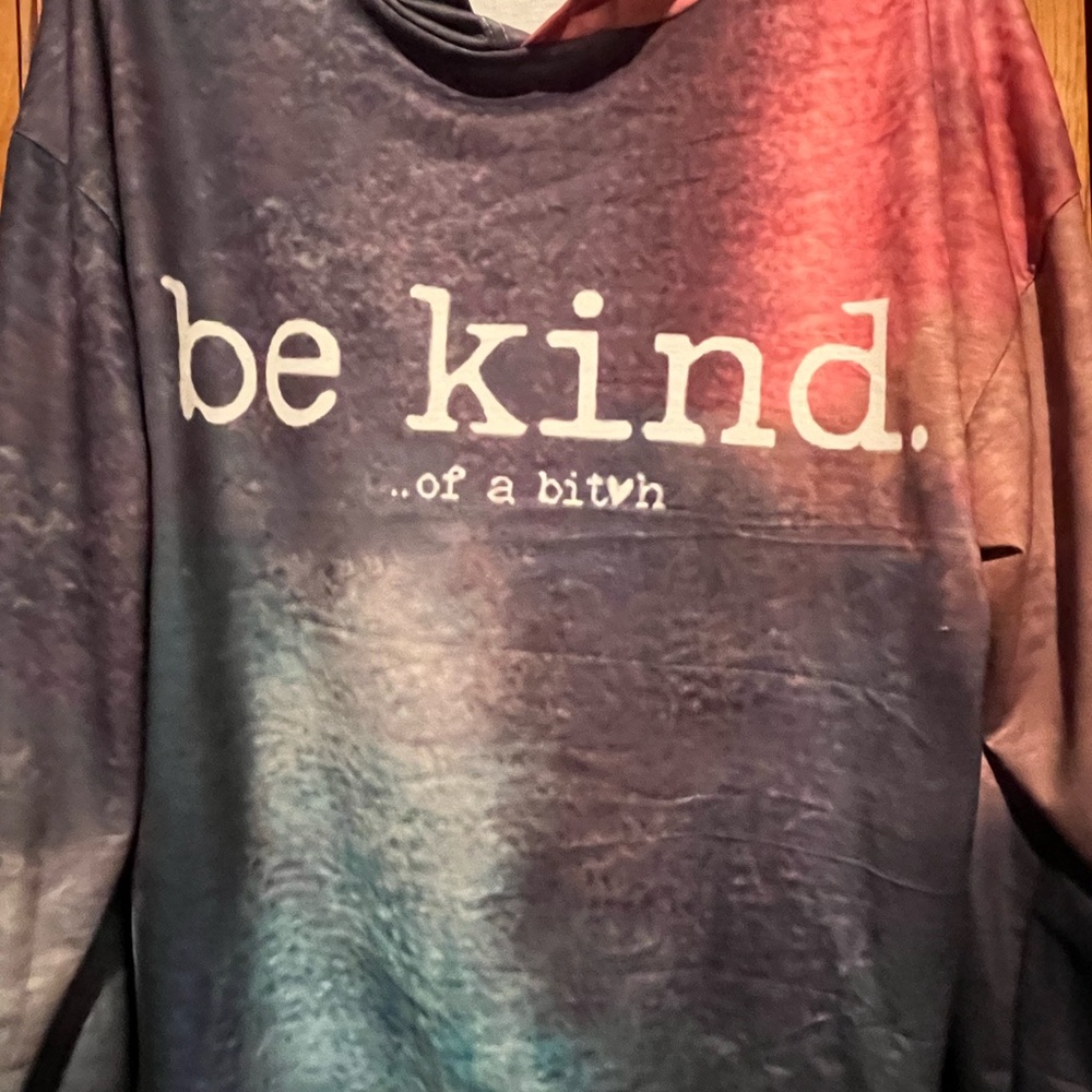NWOT Tie-dye, lightweight, hooded sweatshirt Sz. 2xl